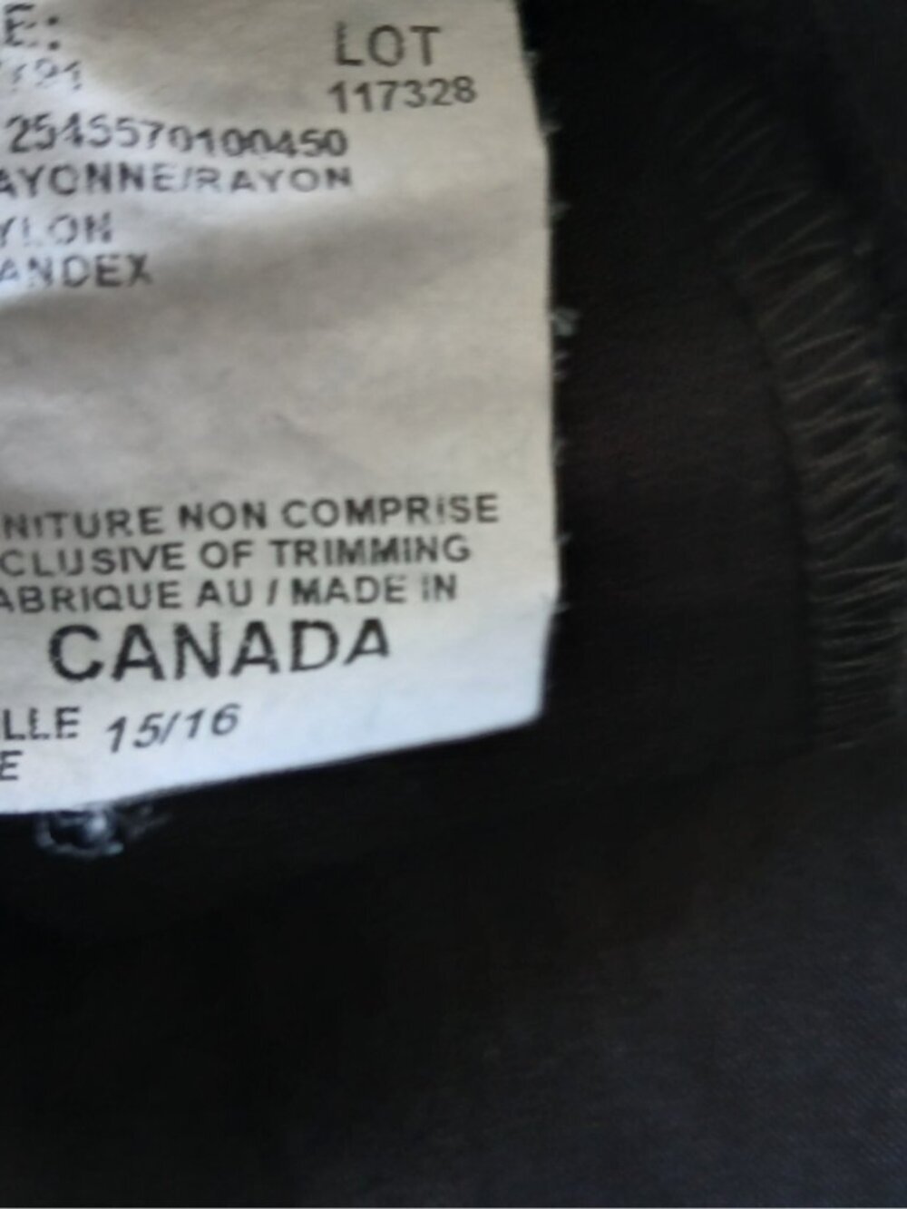 Le Château Black Pencil Skirt 15/16 Office Core Minimalist Workwear Canada Made - Picture 5 of 7